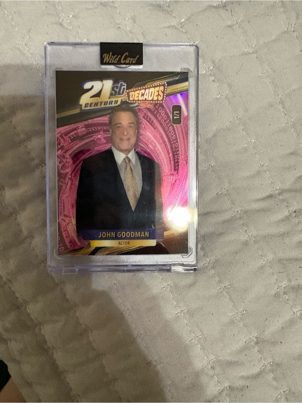 Pink Trading Card Top Loader - John Goodman 21st Century Decades